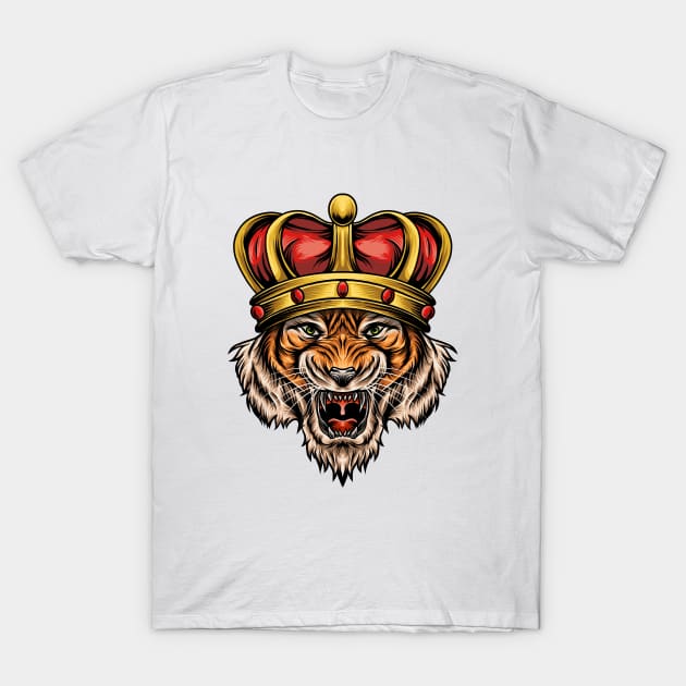 Tiger queen T-Shirt by Arjanaproject